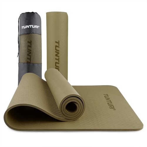 Tunturi 8mm Yogamatta - Khaki