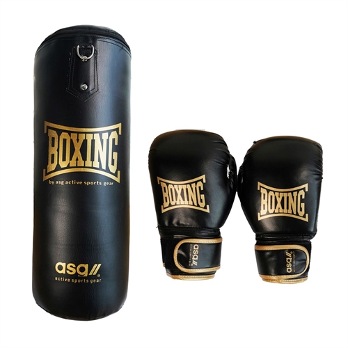 ASG Junior Boxningsset (Vit/Guld)