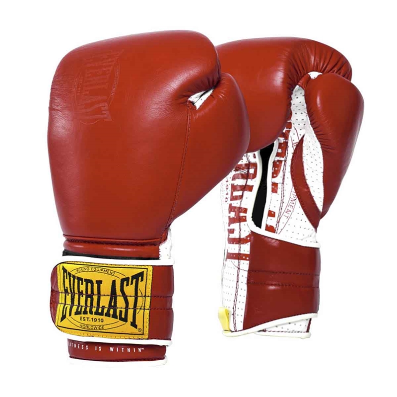 Everlast 1910 Hook/Loop Boxningshandskar - Röd