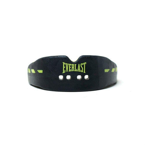 Everlast Evershield dubbelt munskydd - Svart/grön logotyp