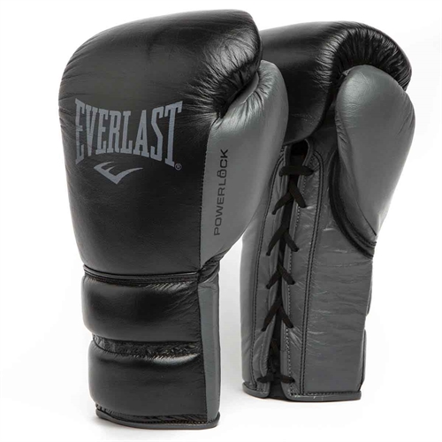 Everlast Powerlock Pro Fight Boxningshandskar - Svart