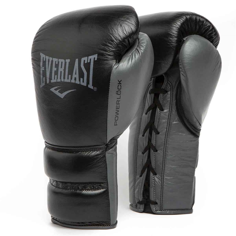 Everlast Powerlock Pro Fight Boxningshandskar – Svart