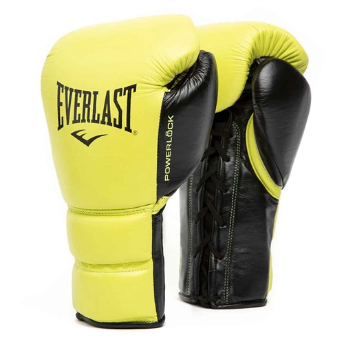 Everlast Powerlock Pro Fight Boxningshandskar - Neon