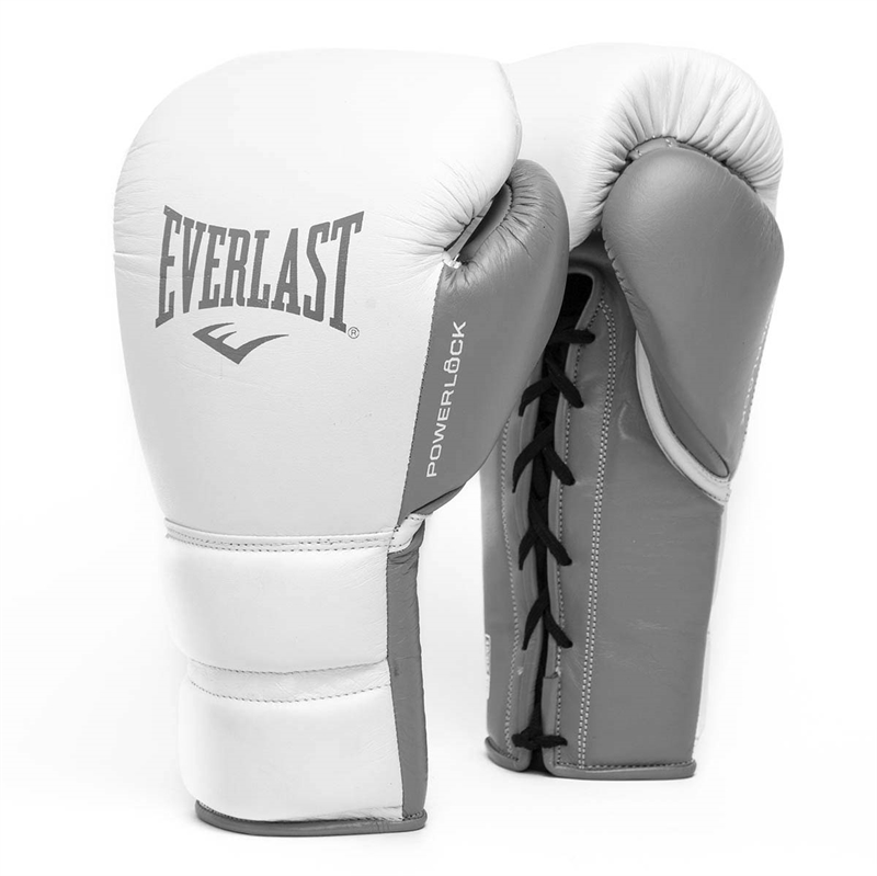 Everlast Powerlock Pro Fight Boxningshandskar – Vit