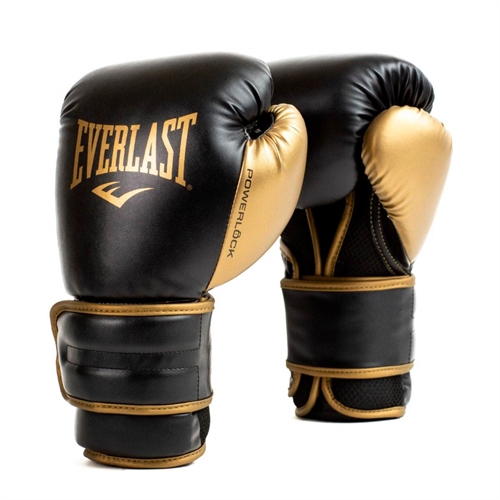 Everlast Powerlock 2r Boxningshandskar - svart/guld