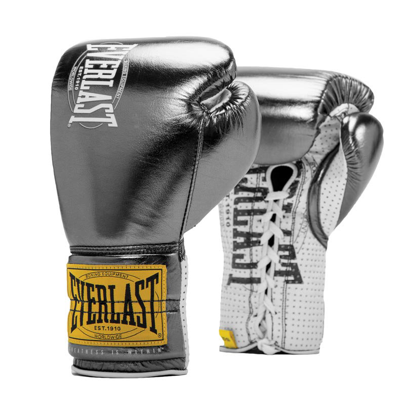 Everlast 1910 Metalliska Svarta Boxningshandskar