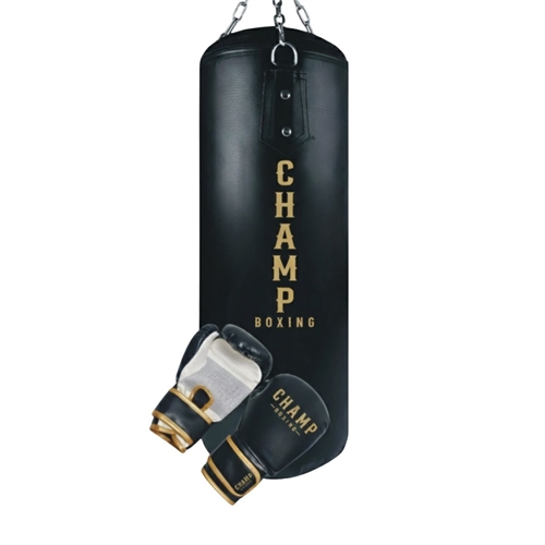 Champ Junior Boxningsset 15 kg – Svart/Guld