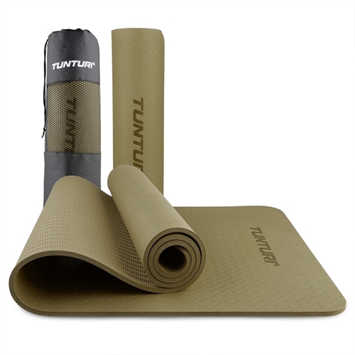 Tunturi 8mm Yogamatta - Khaki